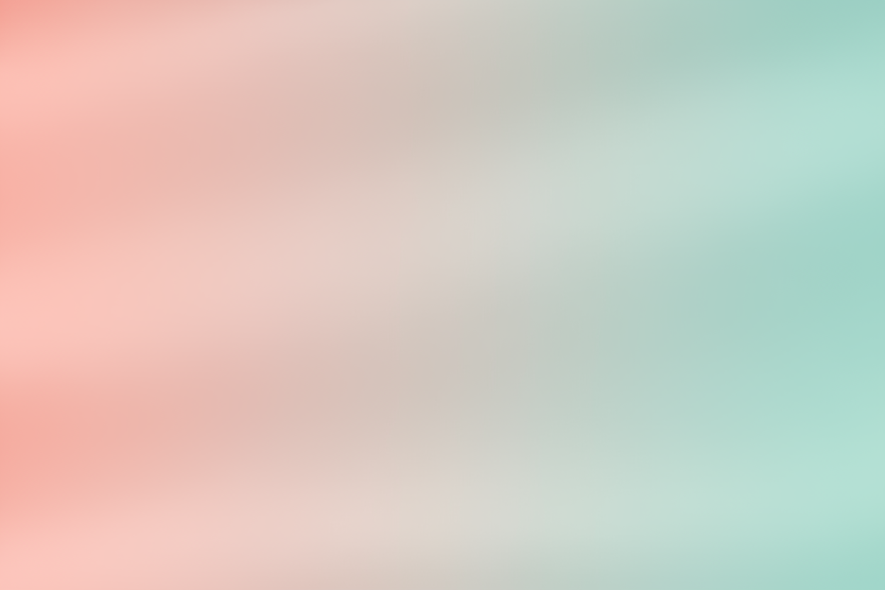 Coral pink to mint green gradient